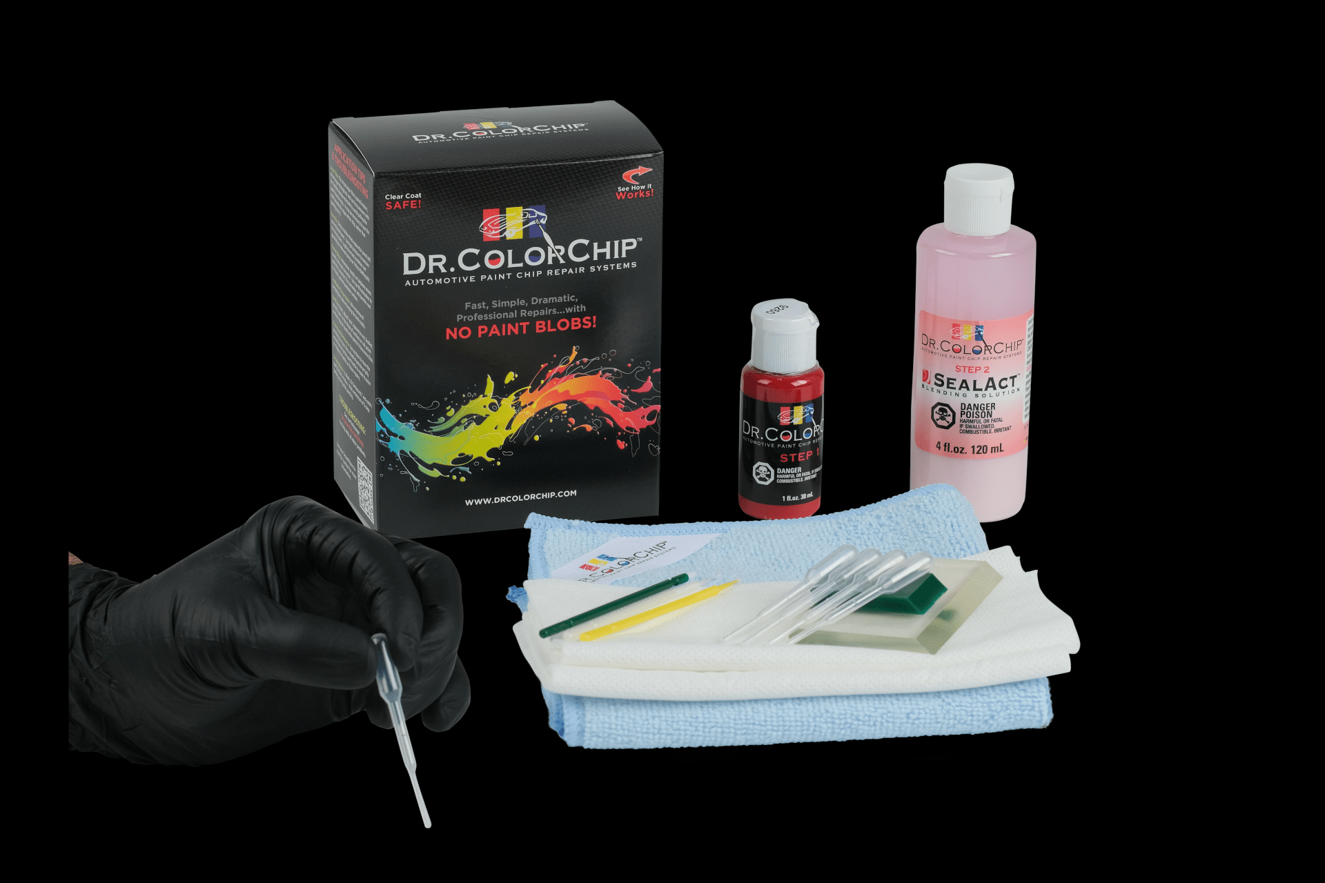 Squirt 'n Squeegee Plus automotive touch-up paint kit